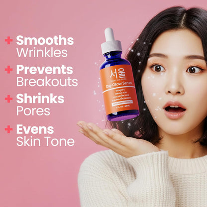 SeoulCeuticals Korean Vitamin C Serum for Glowing Skin – 20% Vitamin C + Hyaluronic Acid + CE Ferulic Acid – Potent Anti-Aging & Anti-Wrinkle Korean Beauty Vit C Serum – 30ml