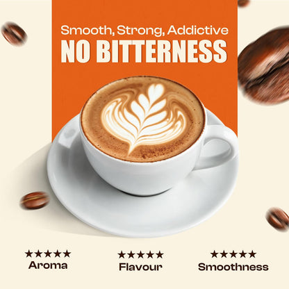 EVORA Greens Signature 100gm Filter Coffee Powder | Coffee with Arabica & Robusta Blend - Medium Roast | Make Café Style Hot or Cold Coffee, black Coffee, Cappuccino, Latte at Home | Make 50 Cups