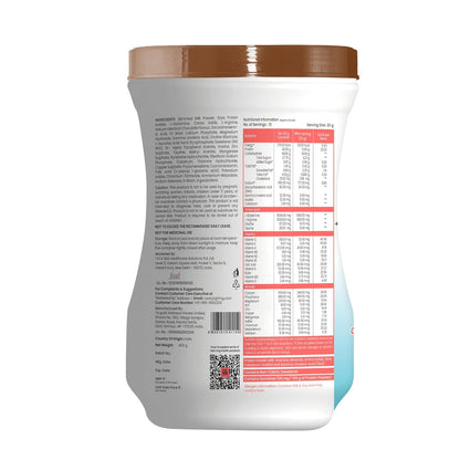 Tata 1mg Pro+ Soy Protein Supplement Powder- High Protein for Muscle & Bone Strength, Overall Fitness, and Energy with 23 essential nutrients,Low Fat & No Added Sugar,Chocolate Flavour