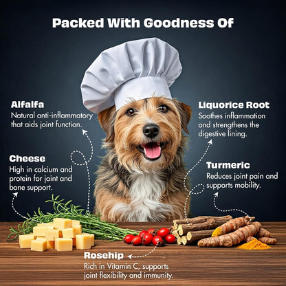 Pawfect Nature's Munch Freeze-Dried Cheese Joint Care Treats for Dogs - 100% Natural - High Protein, Low Fat - 8 Calories per Treat- Grain-Free - Healthy Training Treat (75g/2.65oz)