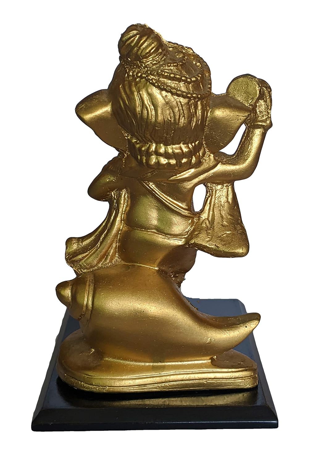 Resin Lord Ganesha Idol Ganesh Murti Statue Home Decor Ganeshji for Gift Showpiece (15 x 10 x 16) cm Golden,1 Piece