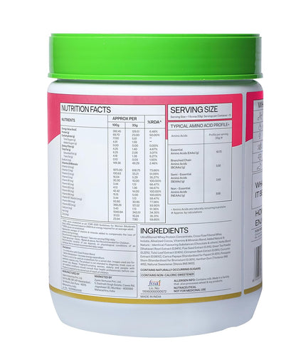 OZiva Protein & Herbs for Women, Chocolate, 16 Servings, 0g added Sugar