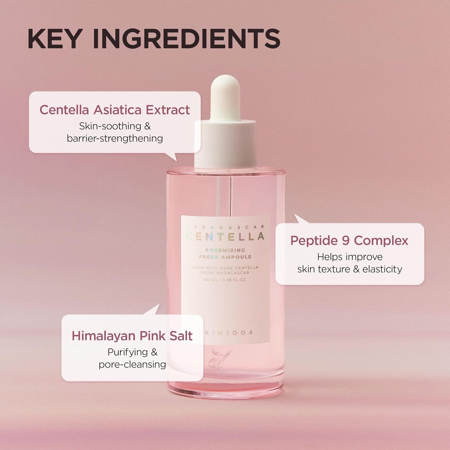 SKIN1004 Madagascar Centella Poremizing Fresh Ampoule | Soothing Hydration | Oily Combination Skin, 100ml
