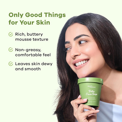 Earth Rhythm Butter Cream Soap, 48H Moisture, Gentle Cleanse, No Sulphates, No Phthalates – Summer Rain