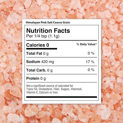 The Spice Lab Himalayan Salt - Coarse 1 Pound - Pink Himalayan Salt is Nutrient and Mineral Dense for Health - Gourmet Pure Crystal Kosher & Natural Certified