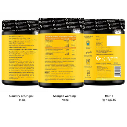 Carbamide Forte Marine Collagen Powder Supplement - for Skin Fish Collagen Powder for Women & Men - 200 Grams Powder - Alphanso Mango Flavour