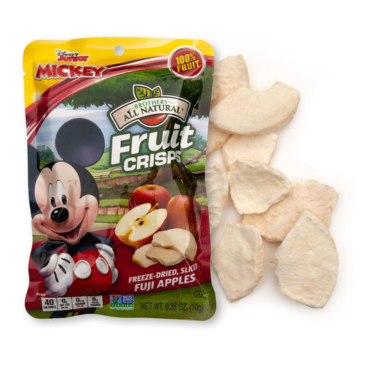 Brothers All Natural Disney Freeze Dried Fruit Crisps, Fuji Apple, 0.35 Oz, Made with 100% Fruit, Gluten Free, Soy Free, Vegan, Heathy Snack, Lunch Box Ready