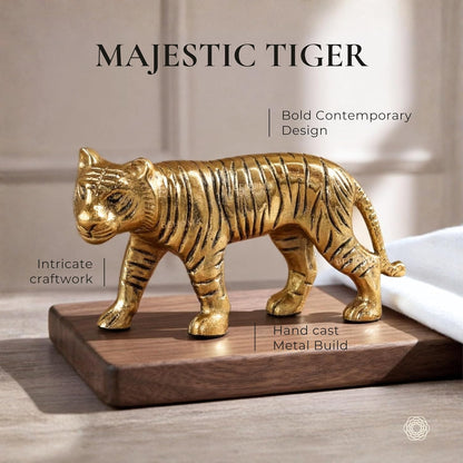 BEHOMA Metal Tiger Decorative Figurine Showpiece