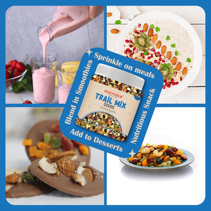 Eatmate Absolute Healthy Dry Fruits and seedMix, Premium Trail Mix | Healthy MixedSeed with Dry Fruits, Almond, Cashew, Cranberry, Pumpkin, Sunflower, Black Raisins