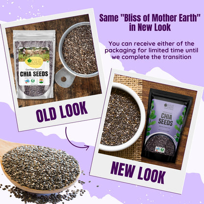 Bliss of Earth Chia Seeds 250 gm | Raw Superfood with Omega & Fiber | Natural Chia Seeds for Daily Nutrition & Wellness Support