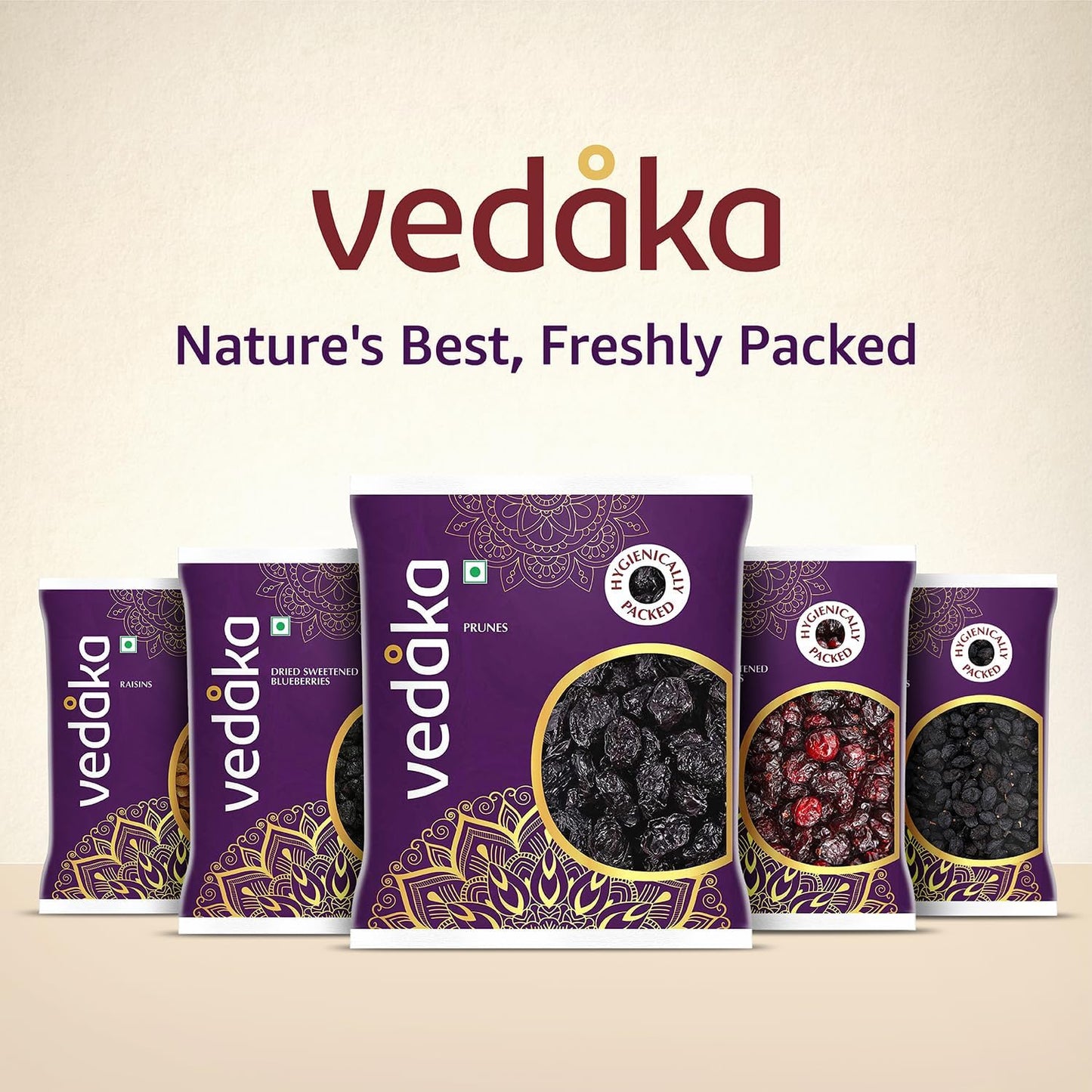 Vedaka Raisins | 500 g | Kismish | Premium Dried Grapes | Sweet Fruity Taste And Soft Chewy Texture | Natural Source Of Antioxidants, Potassium & Fiber | Healthy Snack