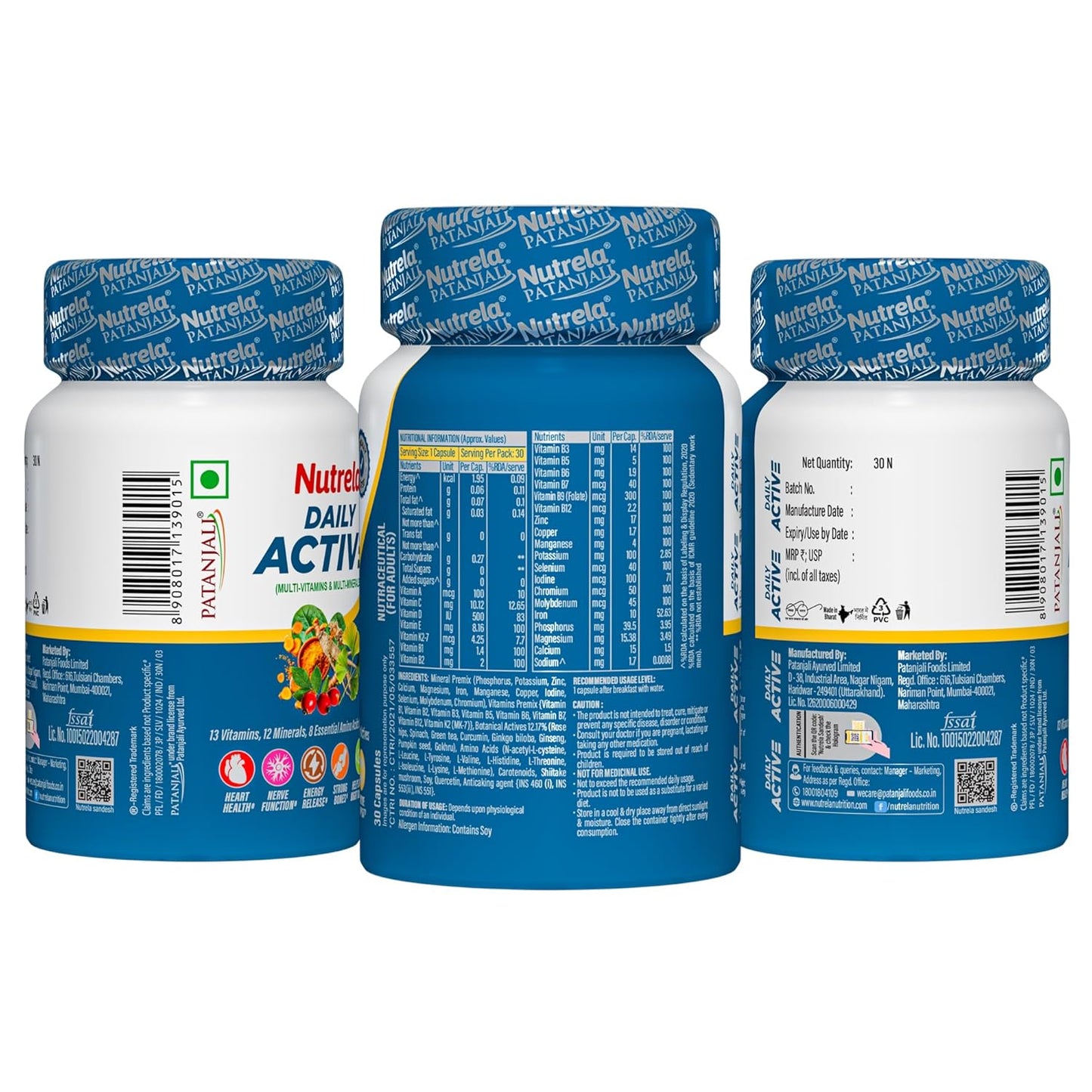 Nutrela Combo omega 60 Softgel & Daily active multivitamin 30 Capsules