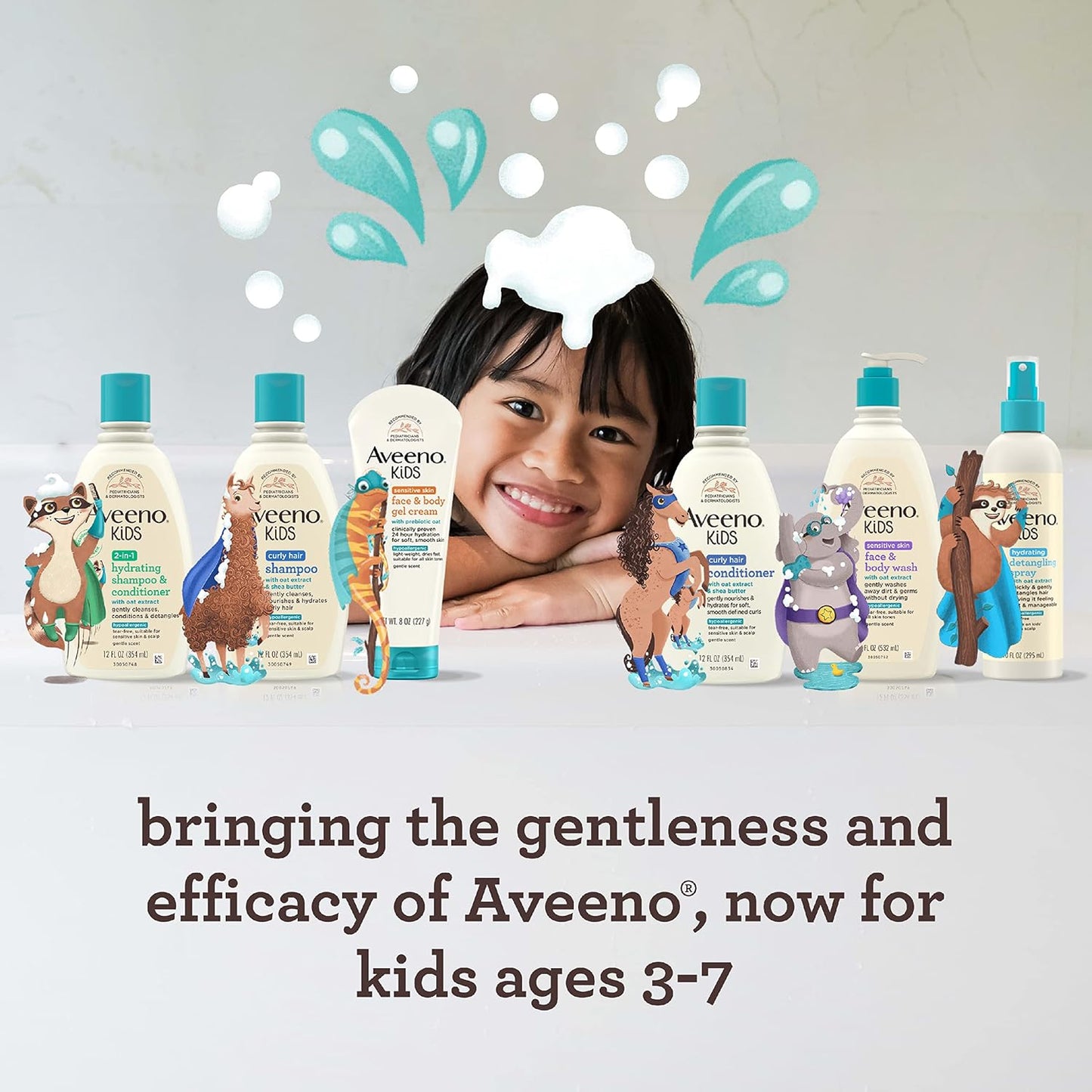 Aveeno Baby Sensitive Skin Face & Body Gel Cream For Kids, 227G