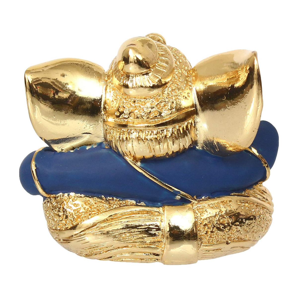 Golden Blue Lord Ganesha Idol for Home Decor Car Dashboard Office Temple | Ganesha Statue | Ganesh Ganpati Murti Gift for Diwali Housewarming Birthday