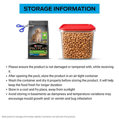 Purina Pro Plan Puppy Dry Food for Large Breed Dogs, 1kg Pack | With Chicken, Natural Colostrum, Supports Immune System, Scientifically Proven Antioxidants, Complete Nutrition