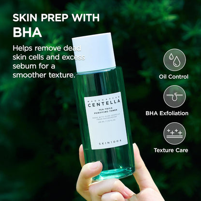 SKIN1004 Tea-Trica Purifying Toner, 210ml – Acne Care & Soothing Hydration Facial Toner with Tea Tree & Centella Asiatica for Oily, Sensitive & Acne-Prone Skin, Korean Skincare Formula