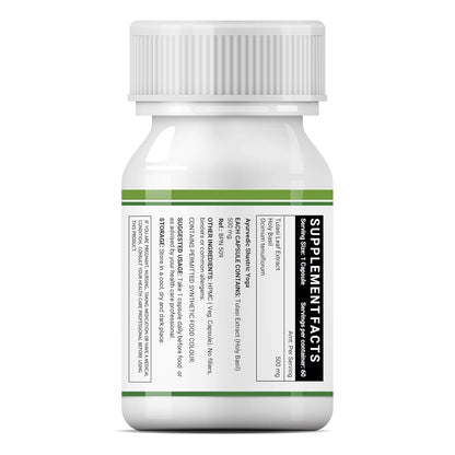 INLIFE Tulsi (Tulasi) Extract Capsules | Holy Basil | Pure Herbal Supplement | Natural Respiratory Wellness, 500mg – 60 Vegetarian Capsules (Pack of 1, 60)