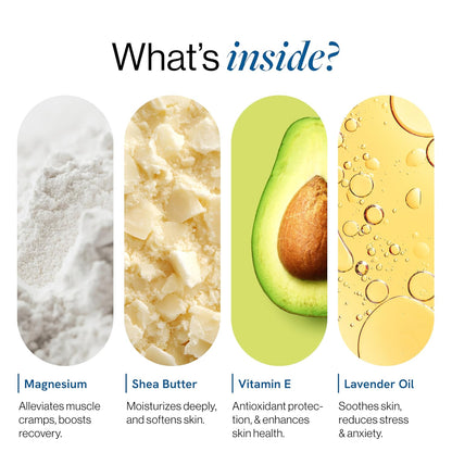 Be Bodywise 10% Magnesium Sleep Body Lotion 300ml | For Muscle Recovery & Relaxation | Infused with Shea Butter & Lavender | Mildly Scented, Lightweight & Non-Greasy Formula