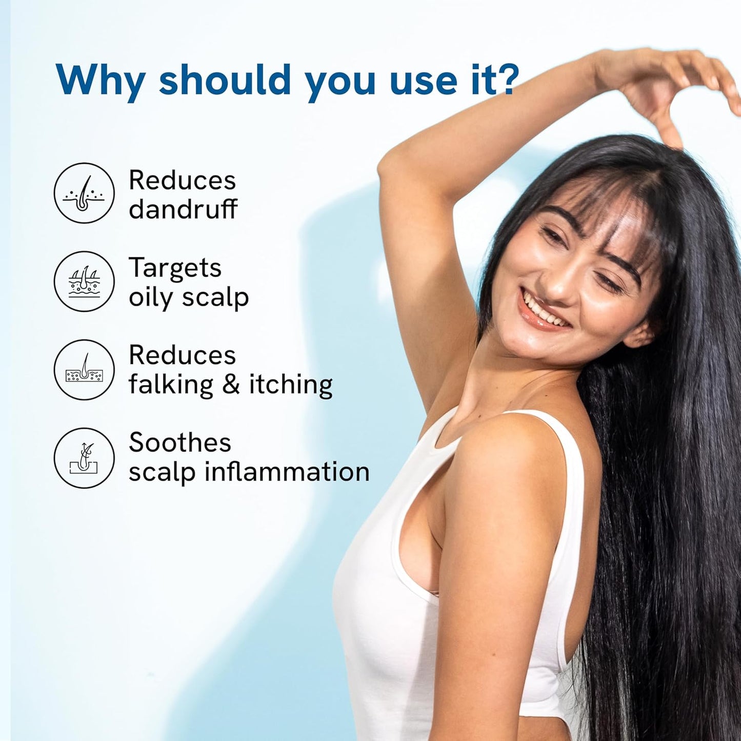 Be Bodywise Anti Dandruff Shampoo 150ml | pH 5.5 | Clinically Proven Actives with Citric Acid, Oat & Aloe Vera Extract | Paraben Free & Vegan