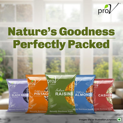 ProV Select - Indian Raisin 500 gm | Value Pack| Dryfruits- Indian Kishmish | Rich In Nutiritons| No added Preservatives | Rich In Iron| Healthy Sweet & Tasty [Packaging might Vary]