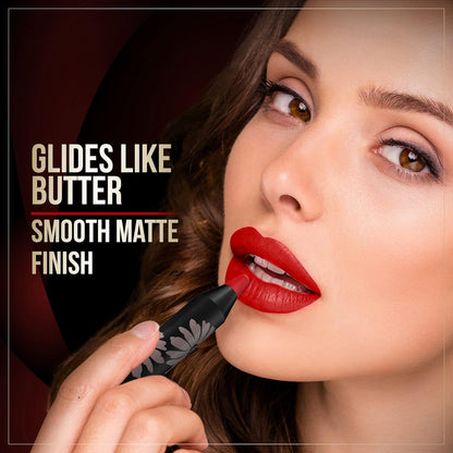 FACESCANADA Comfy Matte Lip Crayon - Sorry Not Sorry (Nude), 2.8G | 8Hr Long Stay | No Dryness | Luxurious Creamy Texture | Intense Color In 1 Stroke | Hydrates & Nourishes | Chamomile & Shea Butter