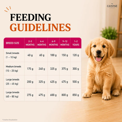 Canine Creek Ultra Premium Puppy Dry Dog Food ,1.2Kg Pack