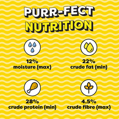 Temptations Crunchy Cat Treats, Tempting Tuna Flavour, 85 g, Goodness of Protein, Vitamins & Minerals, Soft Inside Crunchy Outside, Adult, Pebbles