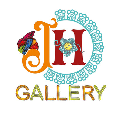 JH Gallery Handmade Recycled Rajasthani Dulha Dulhan Figurines for Home Decoration, Gifting Idol, Home Furnishing, Decorative Items for Living Room - Multicolour 11 x 11 cm (Doll Dulha Dulhan)