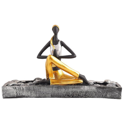Yoga Lady Home & Office Decor showpiece (y2000)