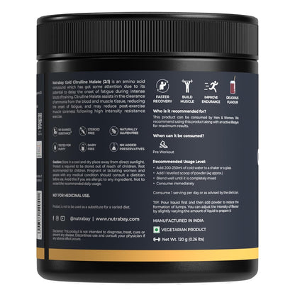 Back label of a supplement container with text and icons on a white background