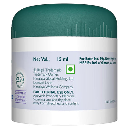 Himalaya Soothing Baby Rub (15ml) | with Eucalyptus Oil | Releives Nasal Congestion & helps easy breathing