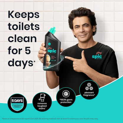 Toilet Cleaner - 525ml | Disinfectant Toilet Cleaner | Original | Kills 99.9% Germs