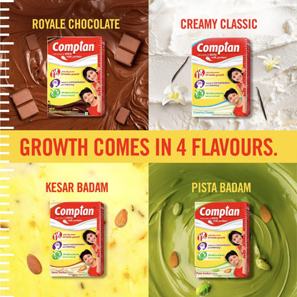 Complan Nutrition Drink Powder for Children, Creamy Classic Flavour, 1 Kilogram Carton | Nutrition drink for kids with protein & 34 vital nutrients
