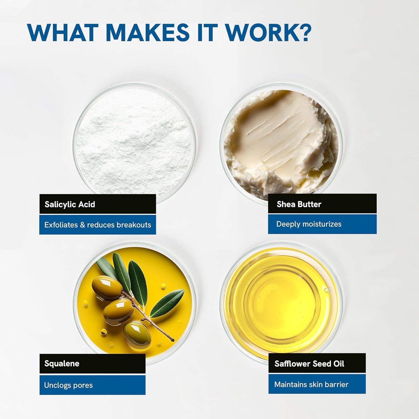 Be Bodywise Salicylic Acid Cleansing Balm 50g | For Makeup Removal & Oil Cleansing | Prevents Acne Formation | Gentle, Mess-Free & Hygienic