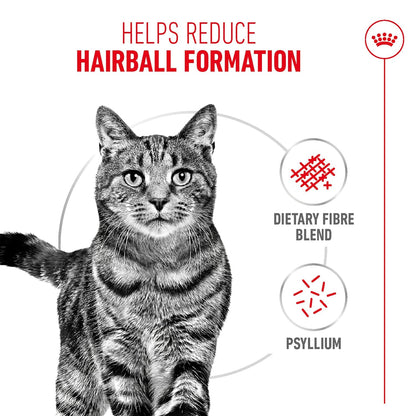 Royal Canin Hairball Care for Cats, 400 Grams, Dry Food, Dietary Fiber Blend, Provides 2X Hair Excretion, Proven Results in 14 Days