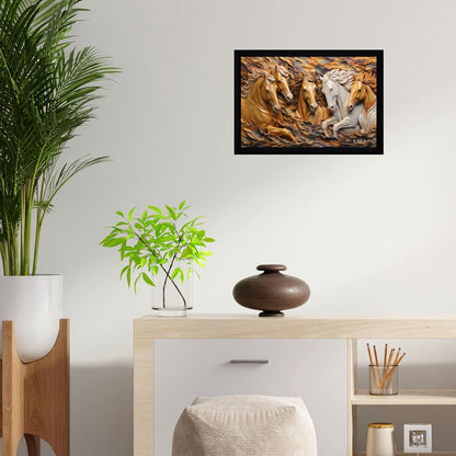 Modern Art Painting With Frame 13 Inches X 10 Inches