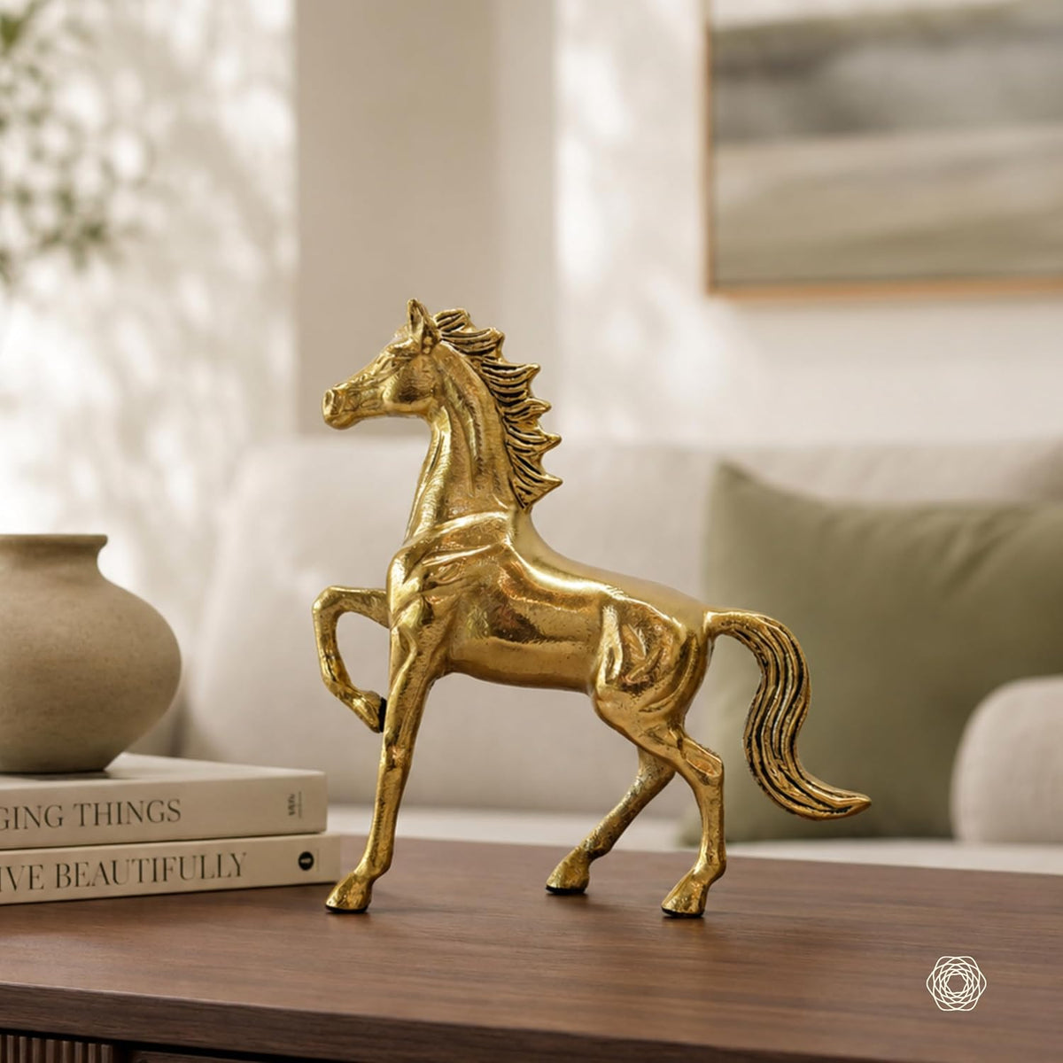 BEHOMA Metal Horse Decorative Figurine Showpiece