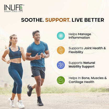 INLIFE Natural Frankincense Oil Capsules | Derived from Boswellia Resin | Supports Joint Health, Flexibility & Mobility | Ayurvedic Supplement | Steam Distilled | 60 Vegetarian Liquid Filled Capsules