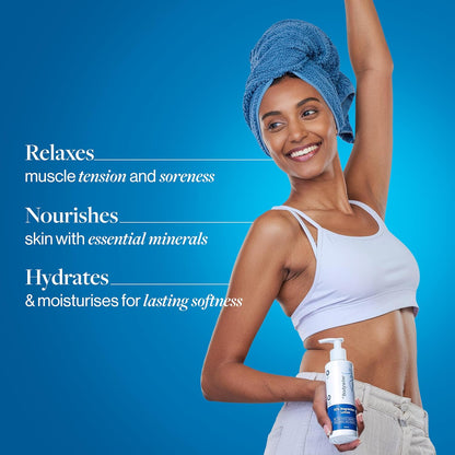 Be Bodywise 10% Magnesium Sleep Body Lotion 300ml | For Muscle Recovery & Relaxation | Infused with Shea Butter & Lavender | Mildly Scented, Lightweight & Non-Greasy Formula