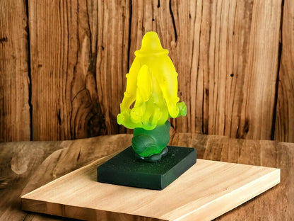 Ganesha Idol for Car Dashboard | Beautiful Ganesh Murti for Home Temple | Ganpati Figurine Statue Showpiece Sculpture for Office Desk (Yellow-Green)