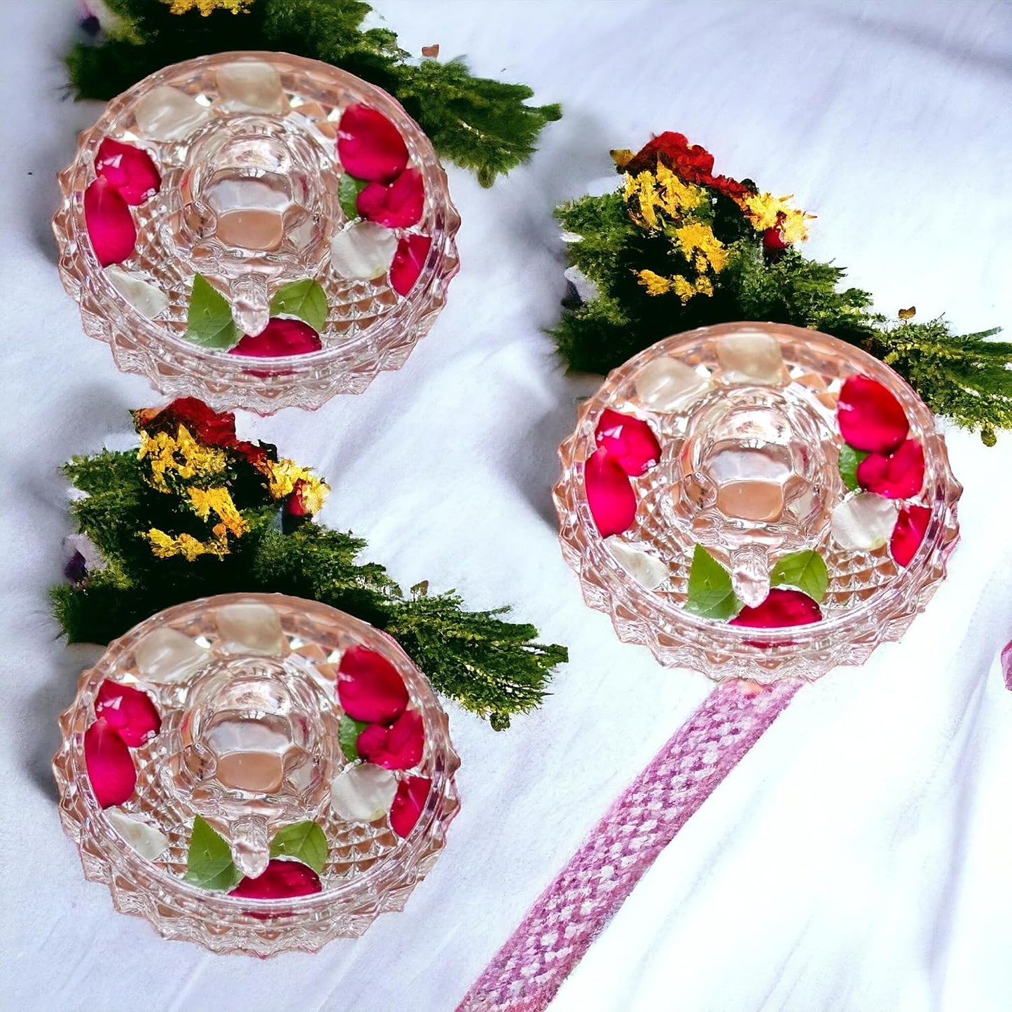 SAUDEEP INDIA Vastu Feng Shui Crystal Turtle Tortoise with Plate for Nuclear Family(3 Family Member)