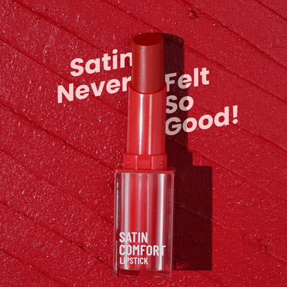 Swiss Beauty Satin Comfort Lipstick | Ultra-Hydrating | Highly Pigmented | Smooth Glide | Satin Matte Finish | One-Swipe Application | Shade- 2 Prime Rose, 3gm