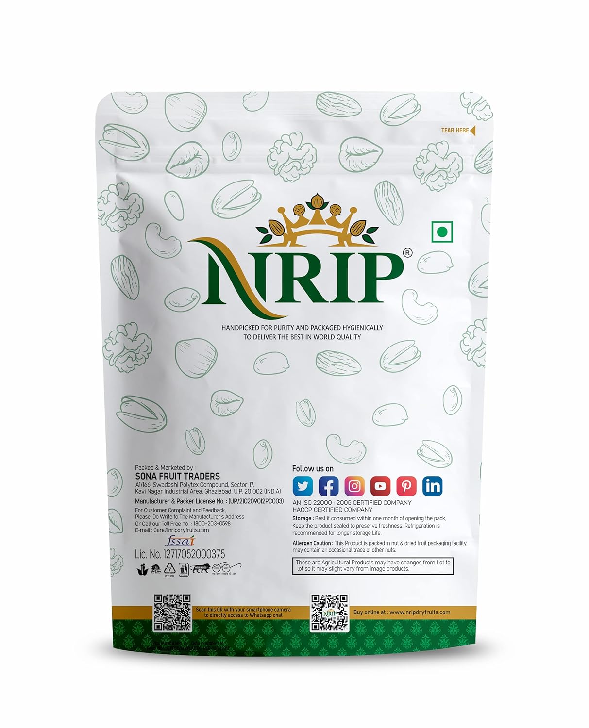NRIP Premium Dried Afghani Anjeer 200g I Low in Fat | Dry Fruits in Fresh | Healthy Snacks I Rich Source of Vitamins Dietary Fiber | Dry Figs