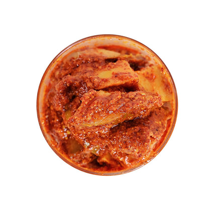Homemade Love Mango Avakai Pickle (250 Gm) | South Indian Taste Mango Pickles | Aam ka Achar Perfect for Rice, Dosa, Idli, Chappati | Tangy and Spicy Home Made Mango Pickle | No Preservatives