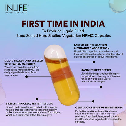 INLIFE Black Seed Oil (480 mg) & Oregano Oil (20 mg, 50:1) | Extra Virgin Cold Pressed | O Nigella, Kalonji & Maruvaka Taila | 60 Liquid Filled Veg Capsules