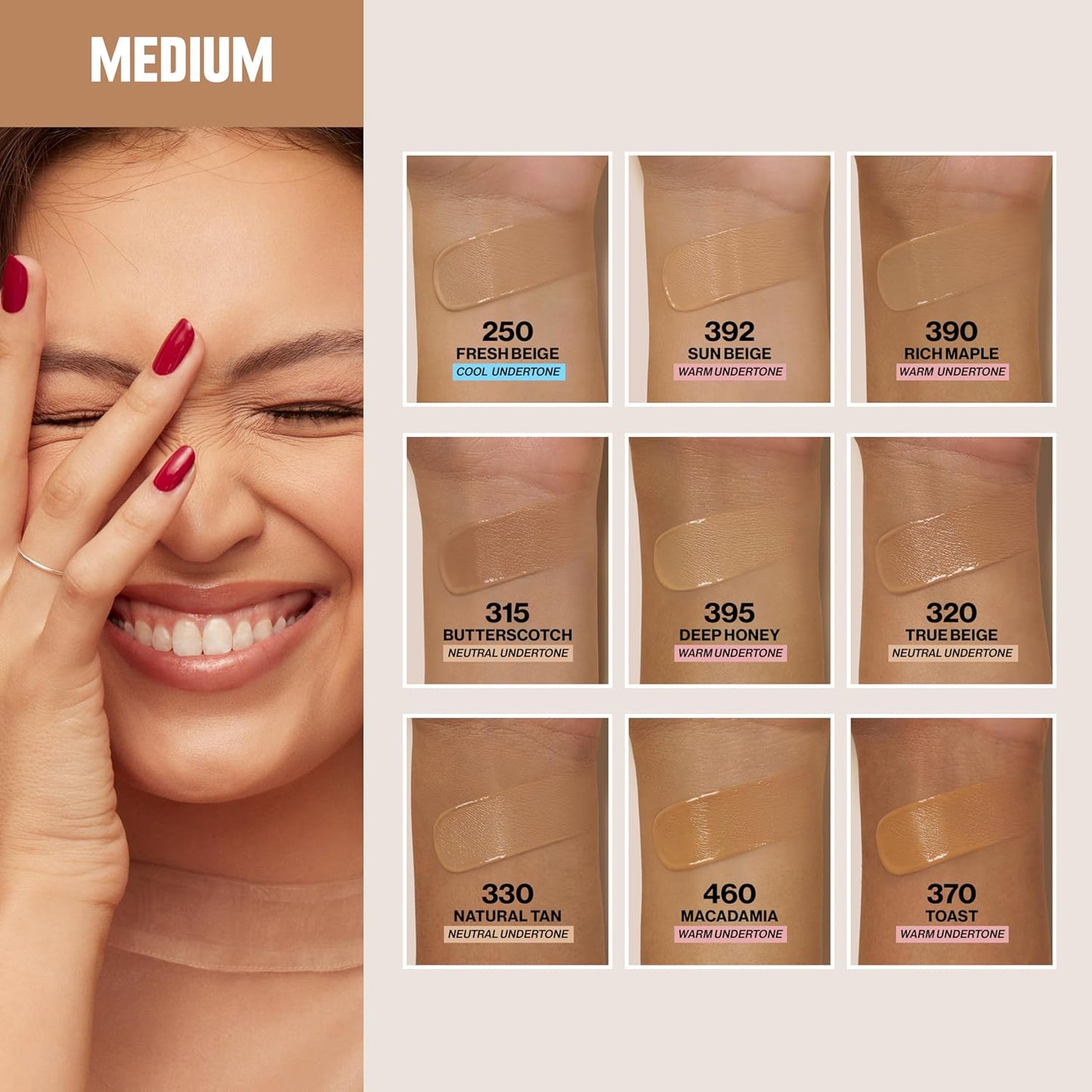 Revlon Liquid Foundation, ColorStay Face Makeup for Normal & Dry Skin, SPF 20, Longwear Medium-Full Coverage with Natural Finish, 250 Fresh Beige, 30 ml