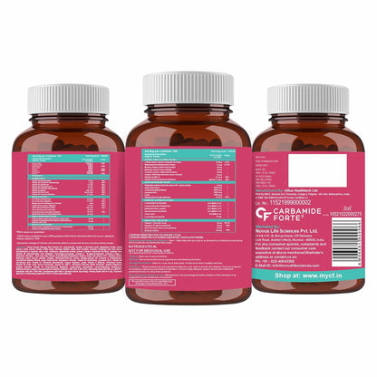 Carbamide Forte Multivitamin Tablets for Women with 43 Ingredients -60 Veg Tablets