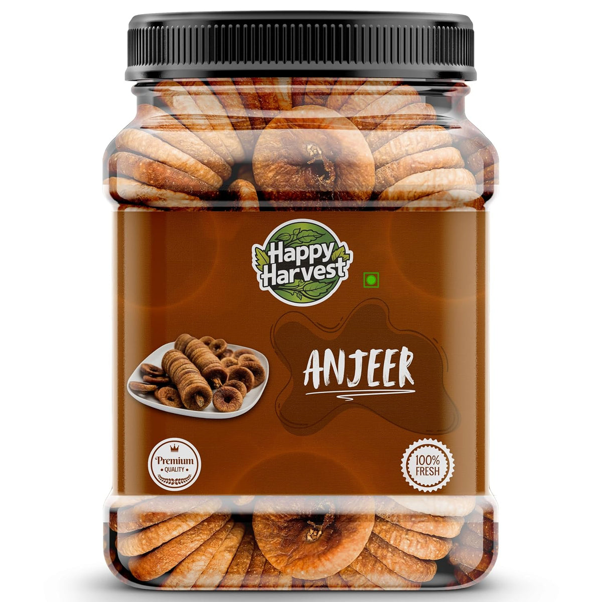 HAPPY HARVEST Premium Dried Afghani Anjeer | Dried Figs Ajnir | Dry Fruits in Fresh | Healthy Snacks I Low in calories and Fat Free | Rich Source of Vitamins Dietary Fiber