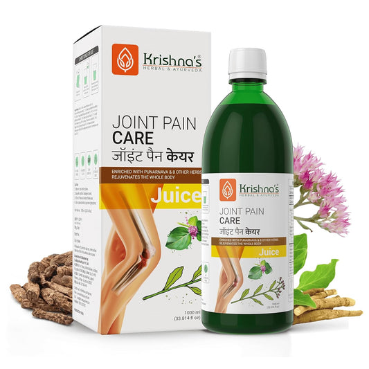 Krishna's Joint Pain Care Juice - 1000 Ml | Natural Pain Reliever |9 Powerful Herbs Like Rasana, Kutaki, Daru Haridra Ashwagandha Strengthens The Muscle
