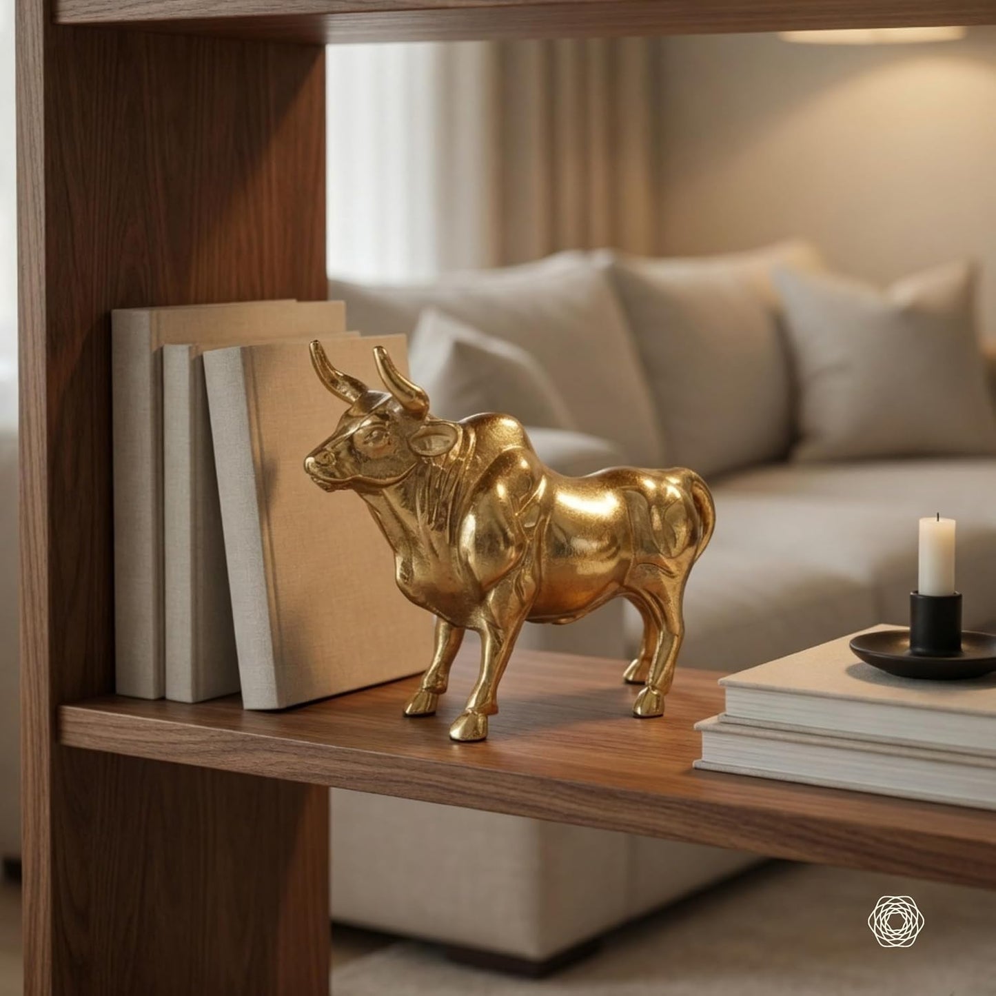 BEHOMA Metal Bull Decorative Figurine Showpiece